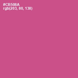 #CB508A - Mulberry Color Image