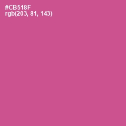 #CB518F - Mulberry Color Image