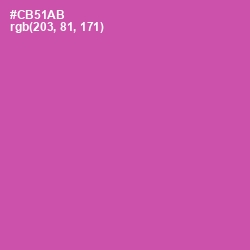 #CB51AB - Hopbush Color Image