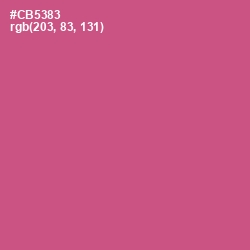 #CB5383 - Mulberry Color Image