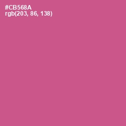 #CB568A - Mulberry Color Image