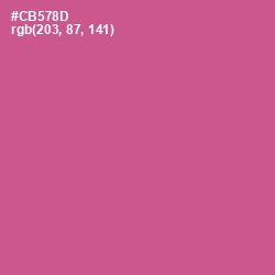 #CB578D - Mulberry Color Image