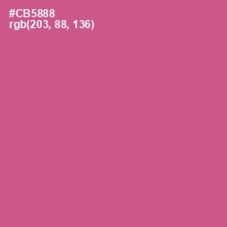 #CB5888 - Mulberry Color Image