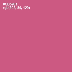 #CB5981 - Mulberry Color Image