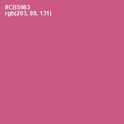 #CB5983 - Mulberry Color Image