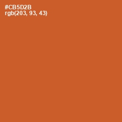 #CB5D2B - Flame Pea Color Image