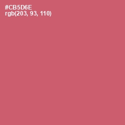 #CB5D6E - Cranberry Color Image