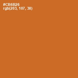 #CB6B26 - Piper Color Image