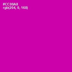 #CC00A8 - Hollywood Cerise Color Image