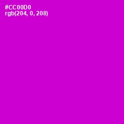 #CC00D0 - Purple Pizzazz Color Image