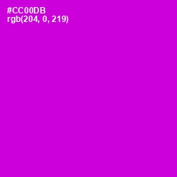 #CC00DB - Purple Pizzazz Color Image