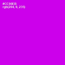 #CC00EB - Magenta / Fuchsia Color Image