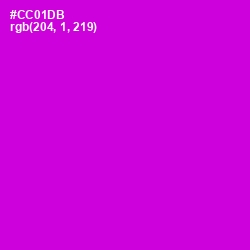 #CC01DB - Purple Pizzazz Color Image