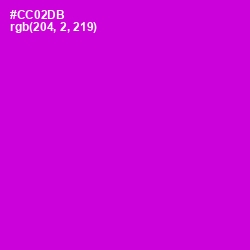 #CC02DB - Purple Pizzazz Color Image