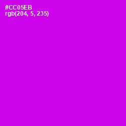 #CC05EB - Magenta / Fuchsia Color Image