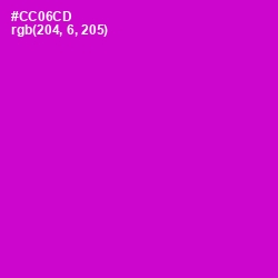 #CC06CD - Shocking Pink Color Image
