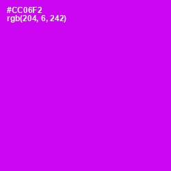 #CC06F2 - Magenta / Fuchsia Color Image