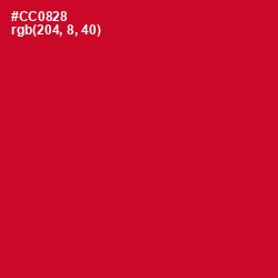 #CC0828 - Crimson Color Image