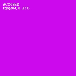 #CC08ED - Magenta / Fuchsia Color Image