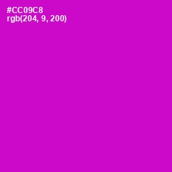 #CC09C8 - Shocking Pink Color Image