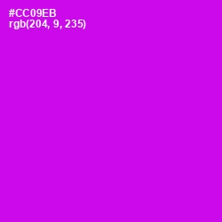 #CC09EB - Magenta / Fuchsia Color Image