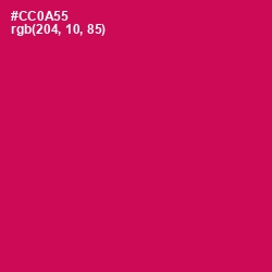 #CC0A55 - Razzmatazz Color Image