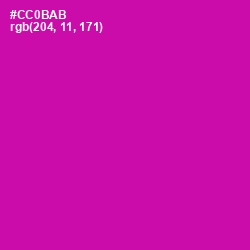 #CC0BAB - Red Violet Color Image