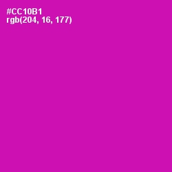 #CC10B1 - Red Violet Color Image