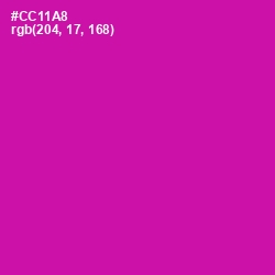 #CC11A8 - Red Violet Color Image