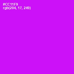 #CC11F9 - Magenta / Fuchsia Color Image