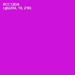 #CC12DA - Shocking Pink Color Image