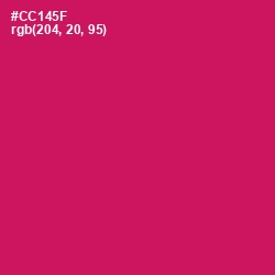 #CC145F - Razzmatazz Color Image