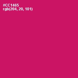 #CC1465 - Razzmatazz Color Image