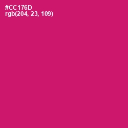 #CC176D - Razzmatazz Color Image