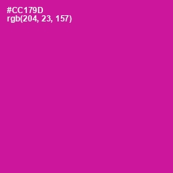 #CC179D - Red Violet Color Image