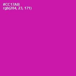 #CC17AB - Red Violet Color Image