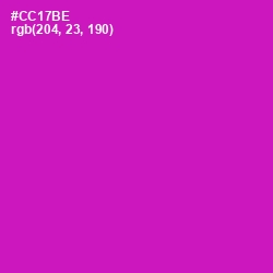 #CC17BE - Hollywood Cerise Color Image