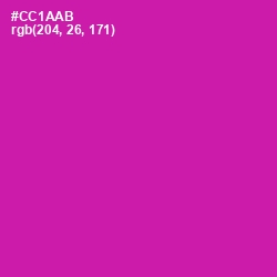 #CC1AAB - Red Violet Color Image