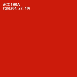 #CC1B0A - Monza Color Image