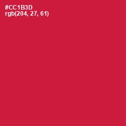 #CC1B3D - Cardinal Color Image