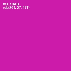 #CC1BAB - Red Violet Color Image