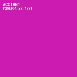 #CC1BB1 - Red Violet Color Image