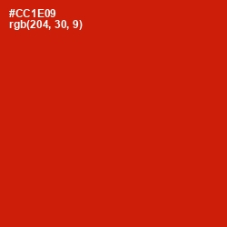 #CC1E09 - Monza Color Image