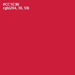 #CC1E3B - Cardinal Color Image