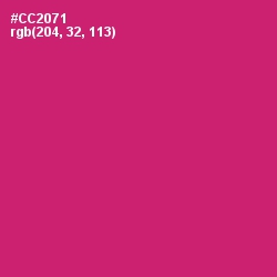 #CC2071 - Cerise Red Color Image