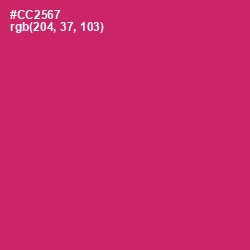 #CC2567 - Cerise Red Color Image