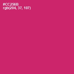 #CC256B - Cerise Red Color Image