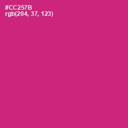 #CC257B - Cerise Red Color Image