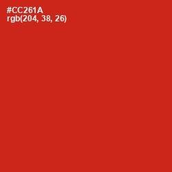 #CC261A - Thunderbird Color Image