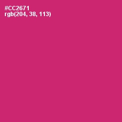 #CC2671 - Cerise Red Color Image